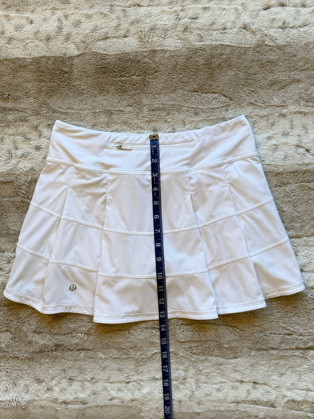 Lululemon Pace Rival Skirt *4-way Stretch in White Size 4 - Picture 9 of 12